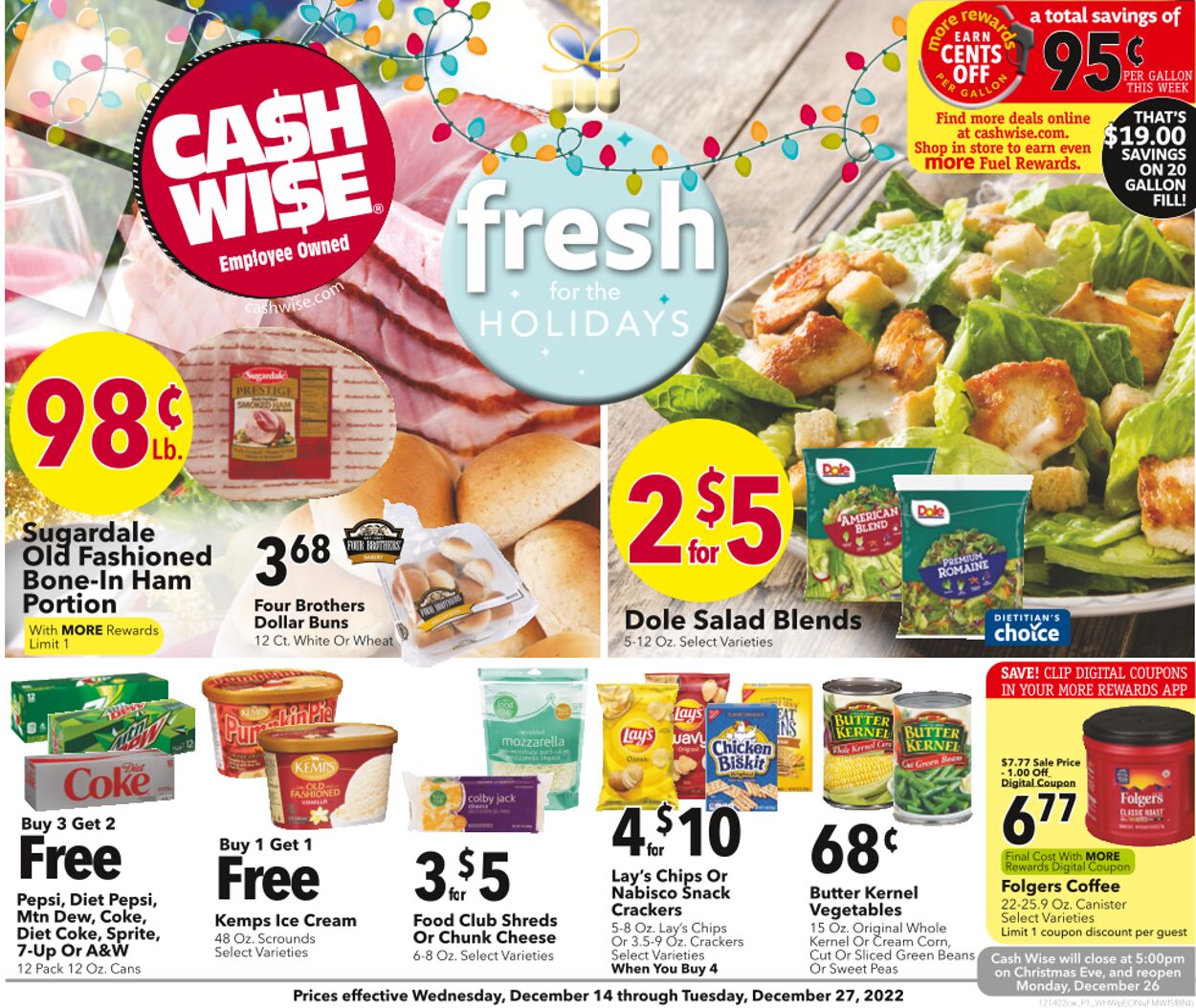 Cash Wise Weekly Ad Circular - valid 12/15-12/28/2022