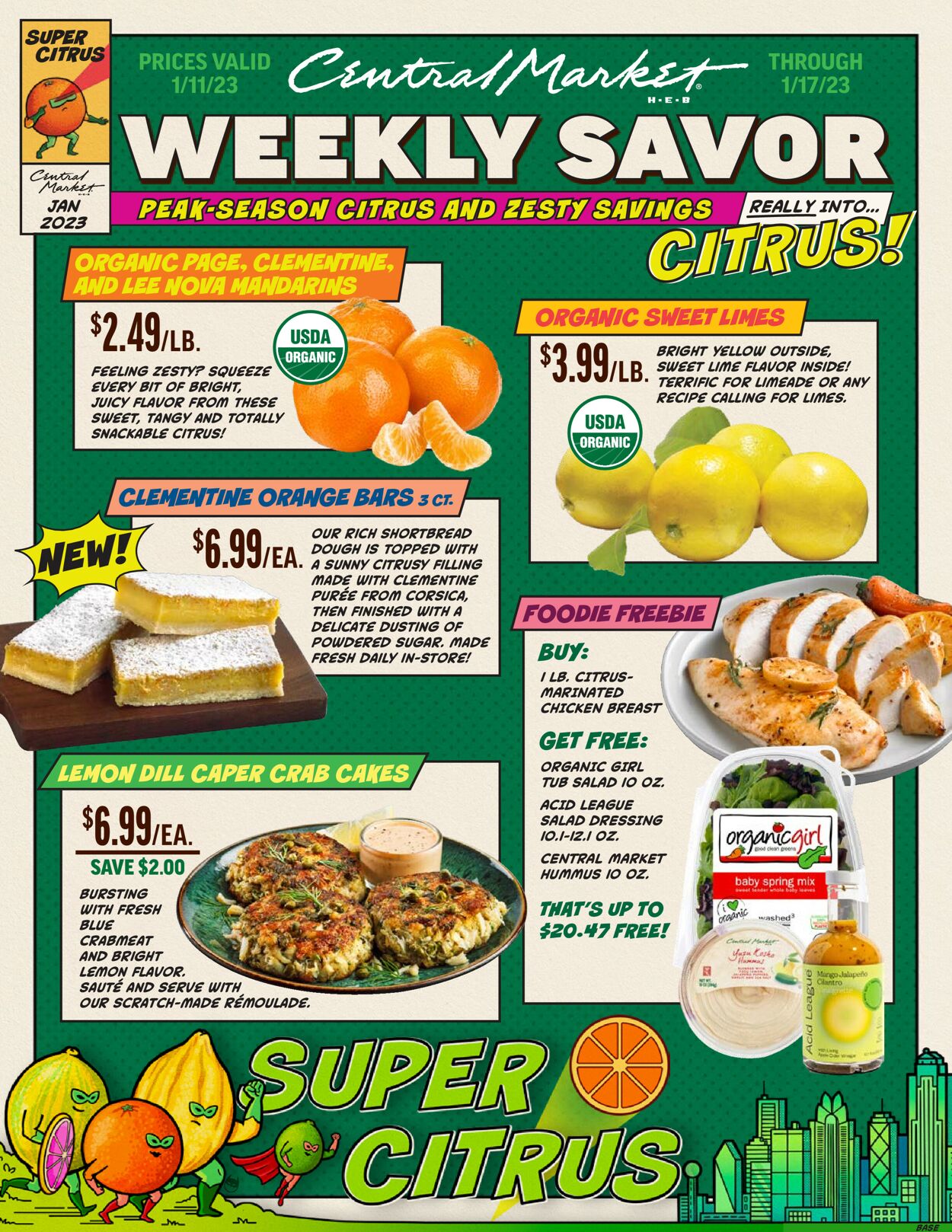 Central Market Weekly Ad Circular - valid 01/11-01/17/2023