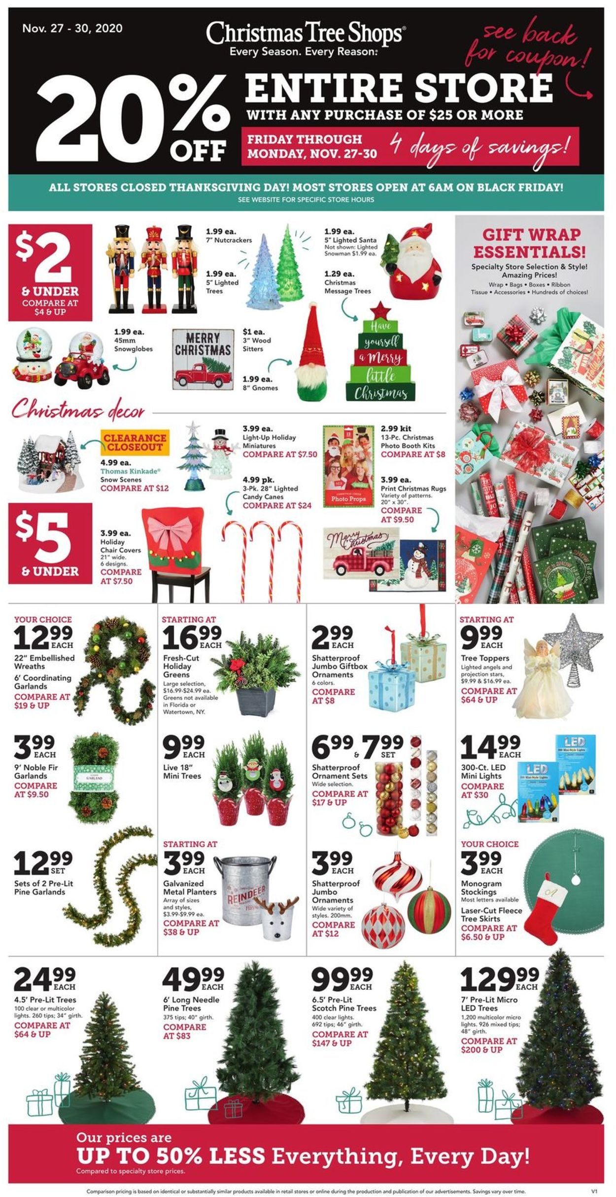 Christmas Tree Shops Black Friday 2020 Weekly Ad Circular - valid 11/27-11/30/2020