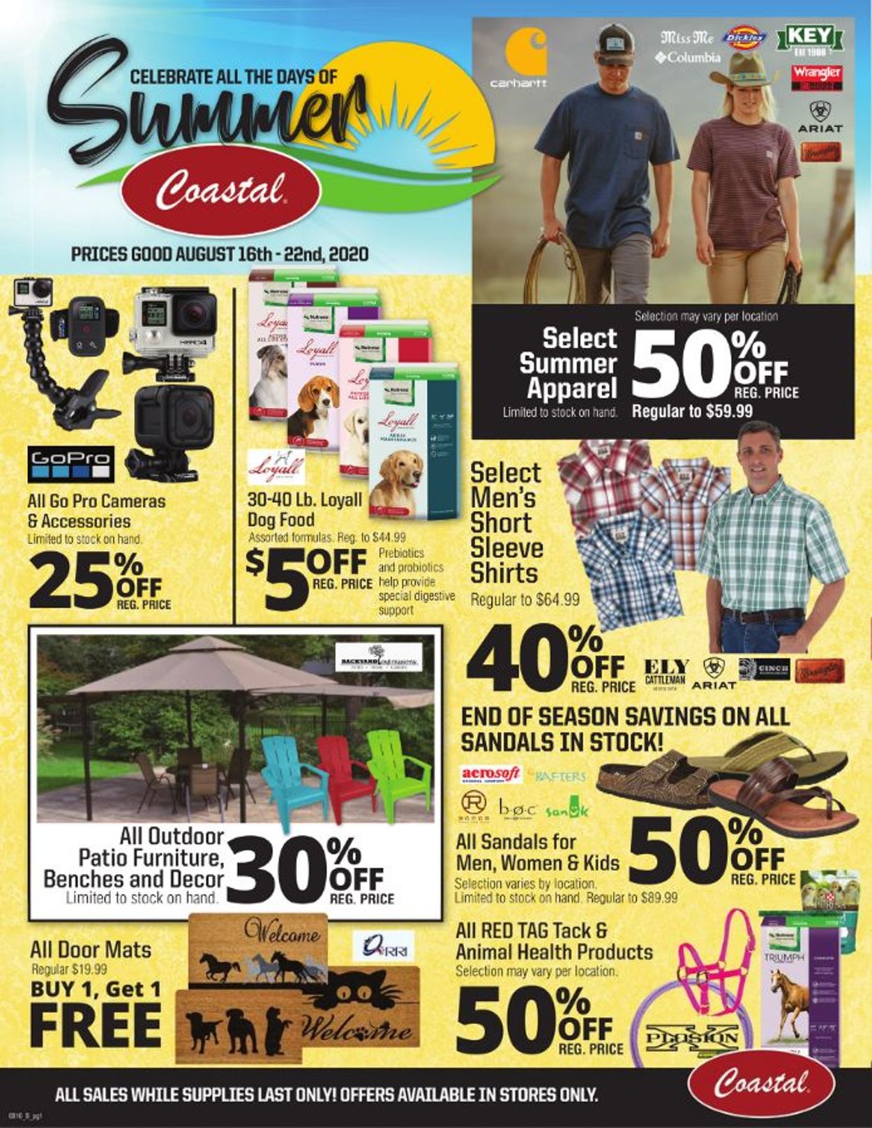 Coastal Farm & Ranch Weekly Ad Circular - valid 08/16-08/22/2020