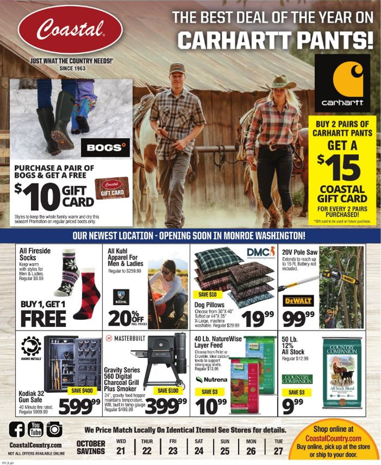 Coastal Farm & Ranch Weekly Ad Circular - valid 10/21-10/27/2020