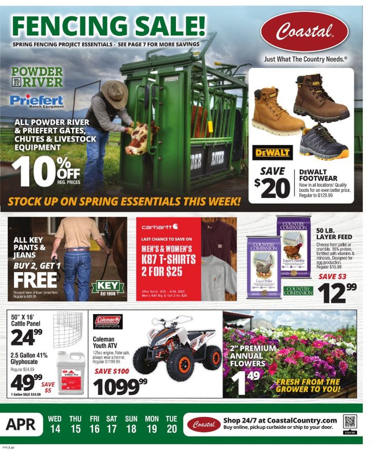 Coastal Farm & Ranch Weekly Ad Circular - valid 04/14-04/20/2021