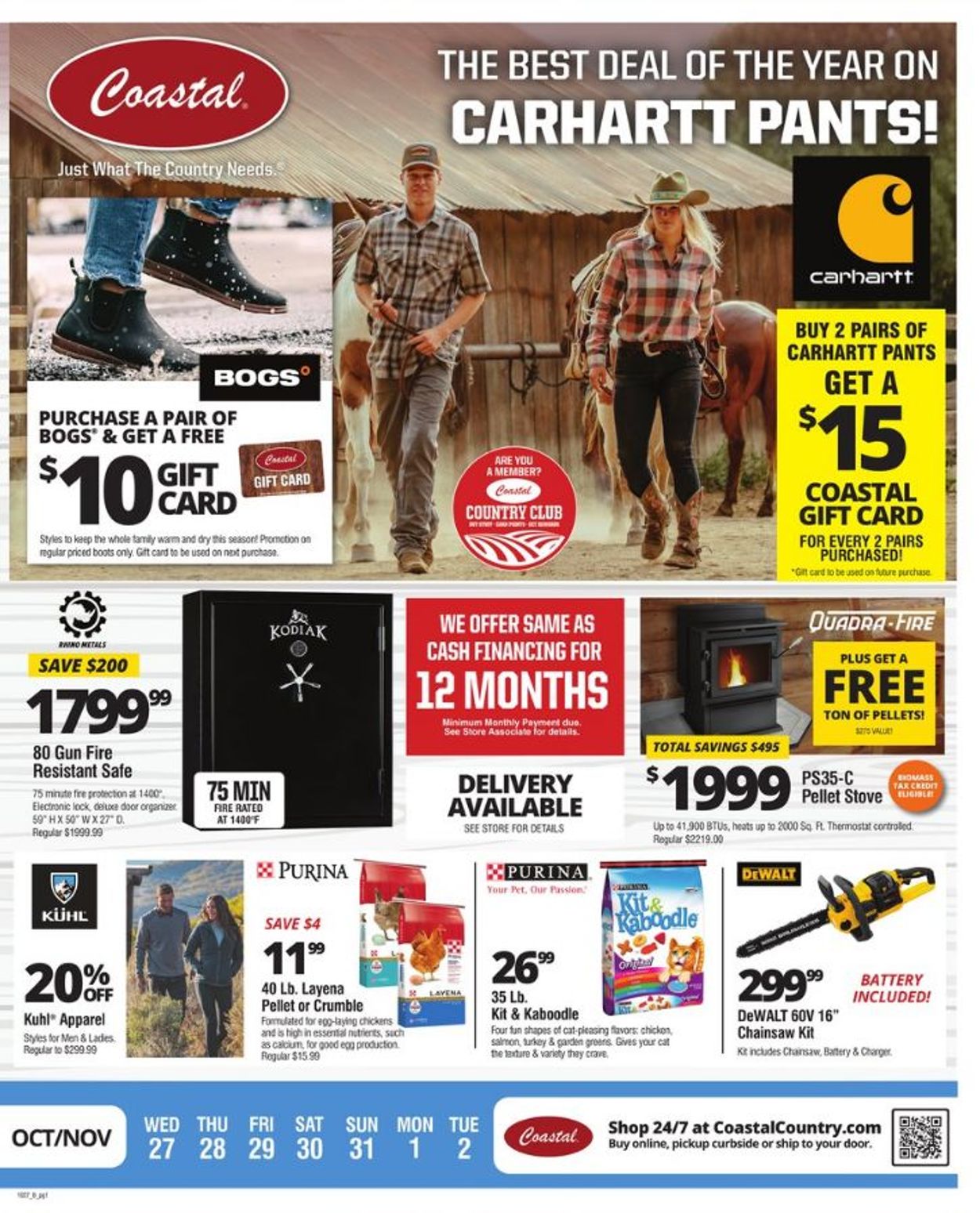 Coastal Farm & Ranch Weekly Ad Circular - valid 10/27-11/02/2021