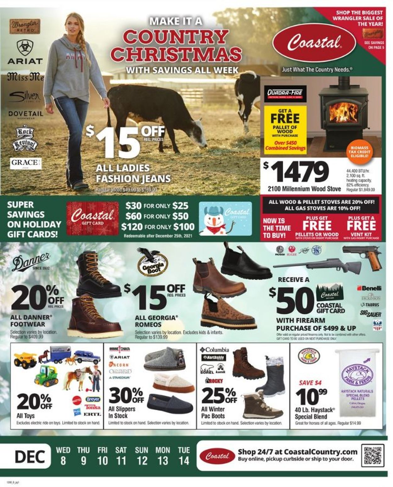 Coastal Farm & Ranch CHRISTMAS 2021 Weekly Ad Circular - valid 12/08-12/14/2021