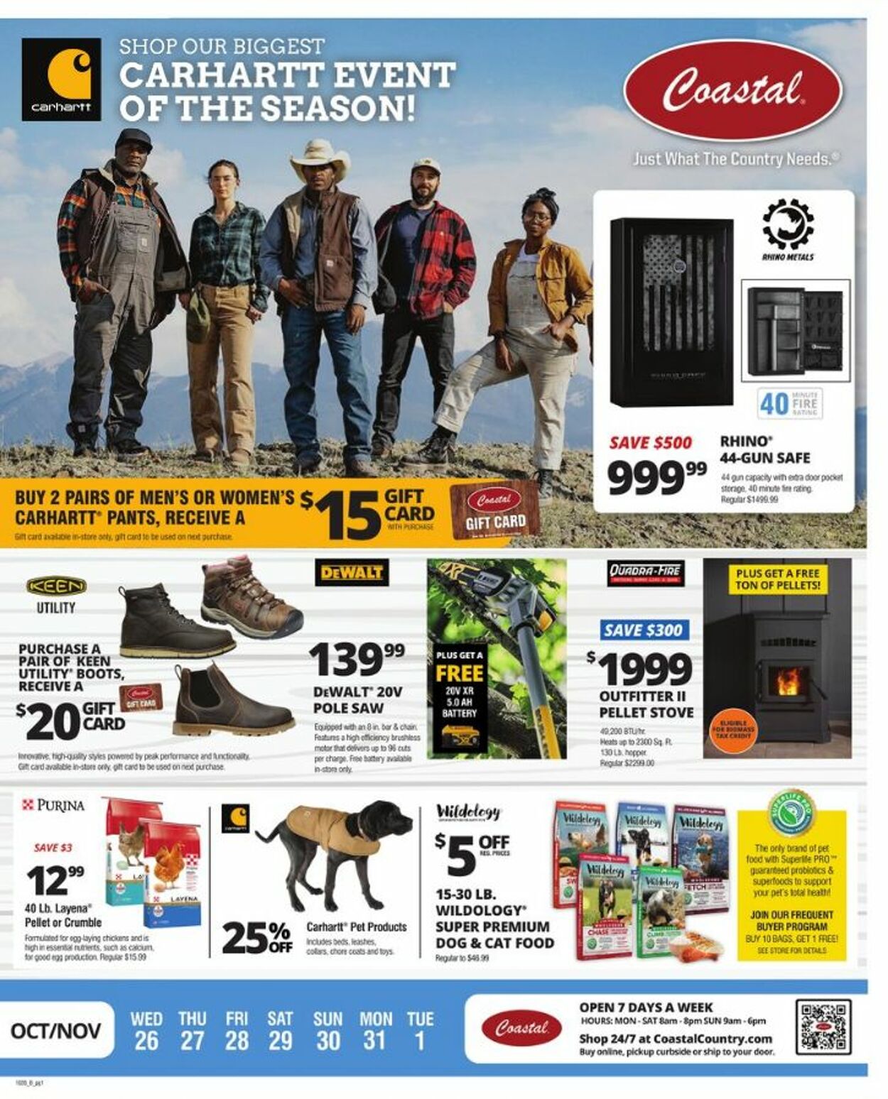 Coastal Farm & Ranch Weekly Ad Circular - valid 10/26-11/01/2022