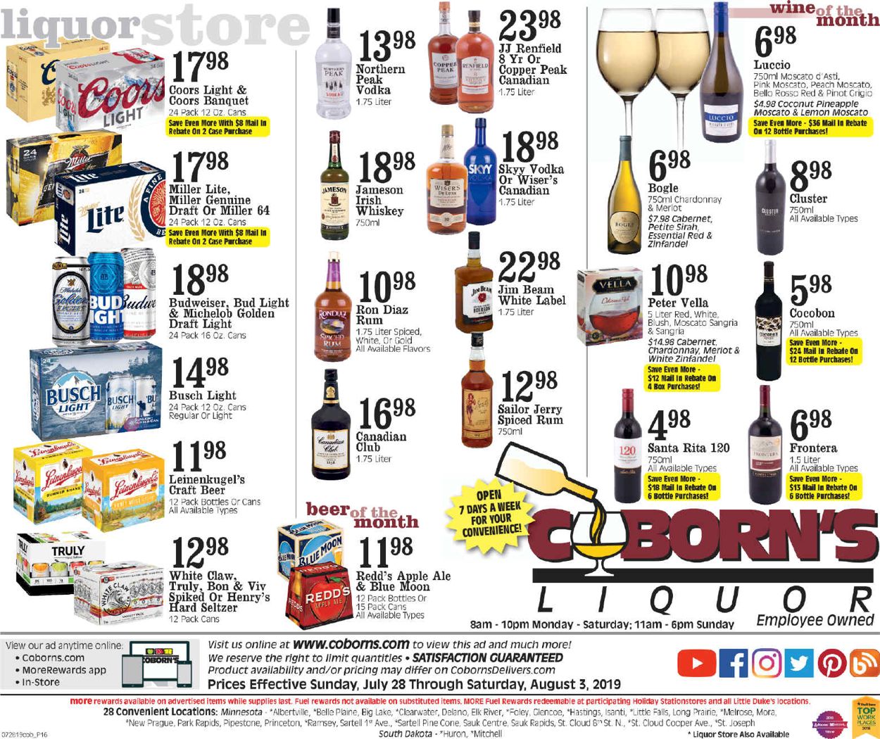 Coborn's Weekly Ad Circular - valid 07/28-08/03/2019