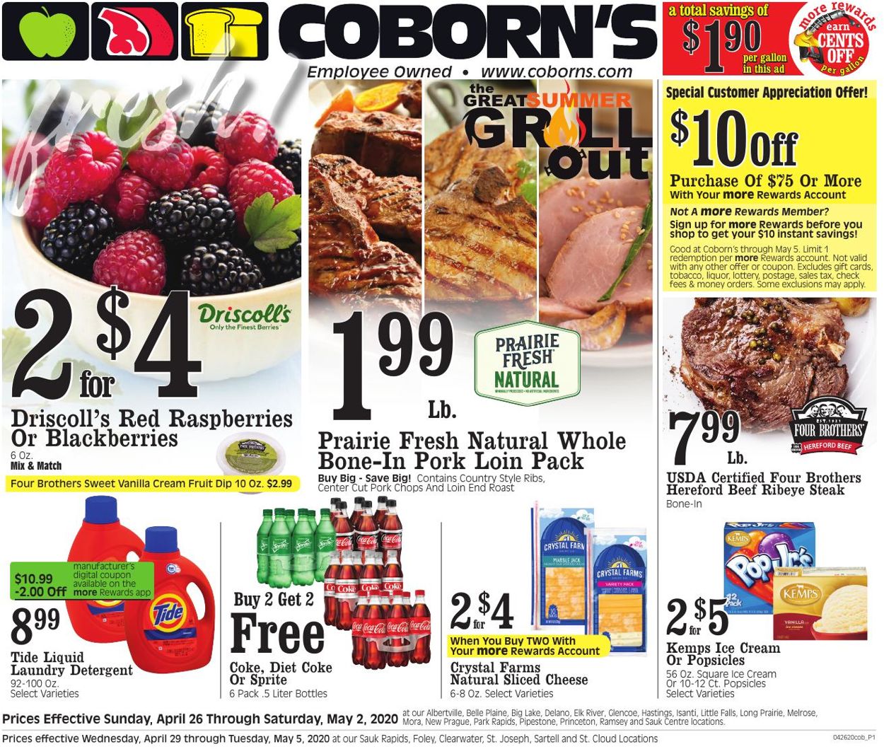 Coborn's Weekly Ad Circular - valid 04/26-05/02/2020