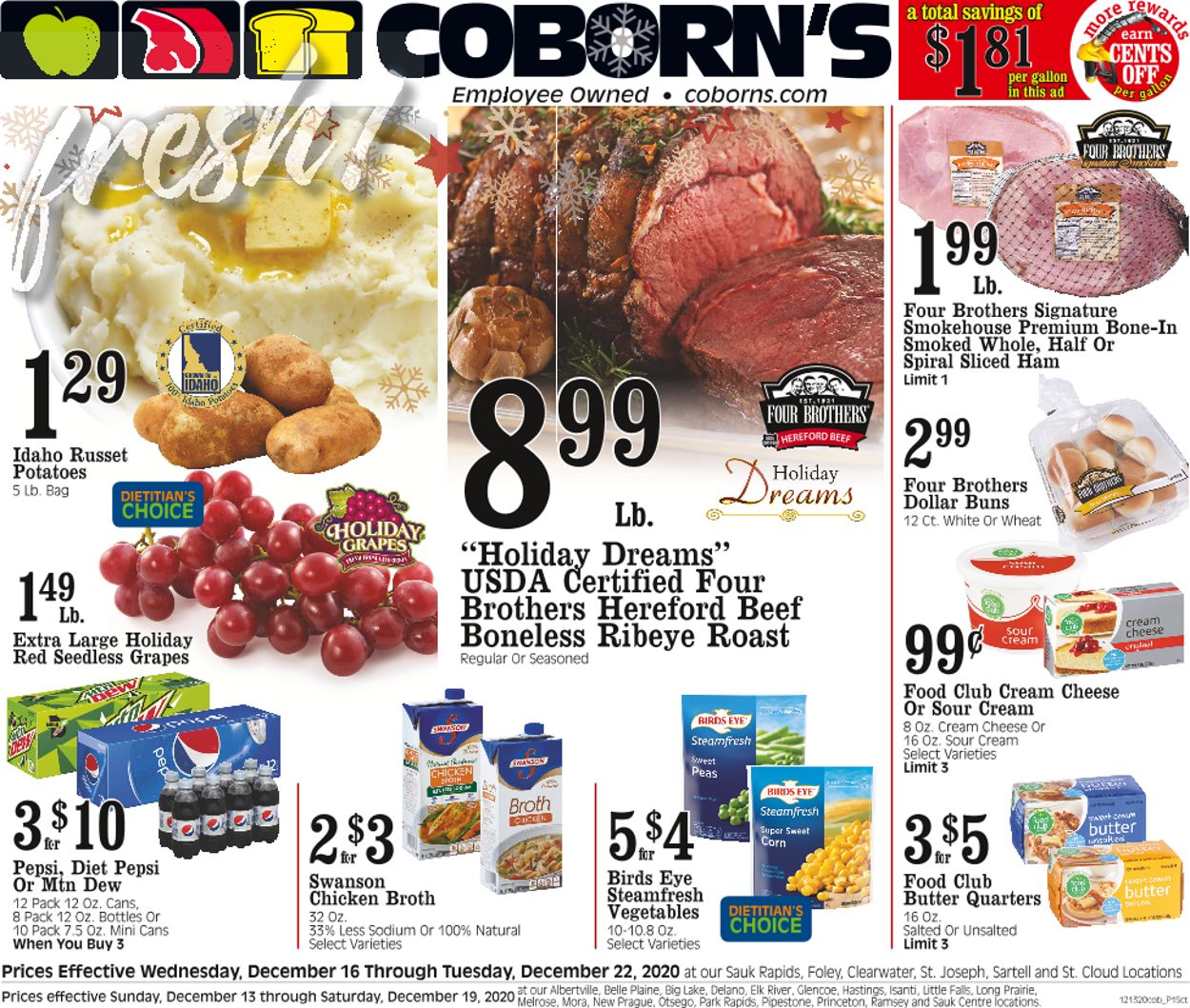 Coborn's Weekly Ad Circular - valid 12/16-12/22/2020