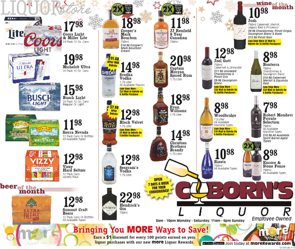 Coborn's Liquor 2020 Weekly Ad Circular - valid 12/16-12/22/2020