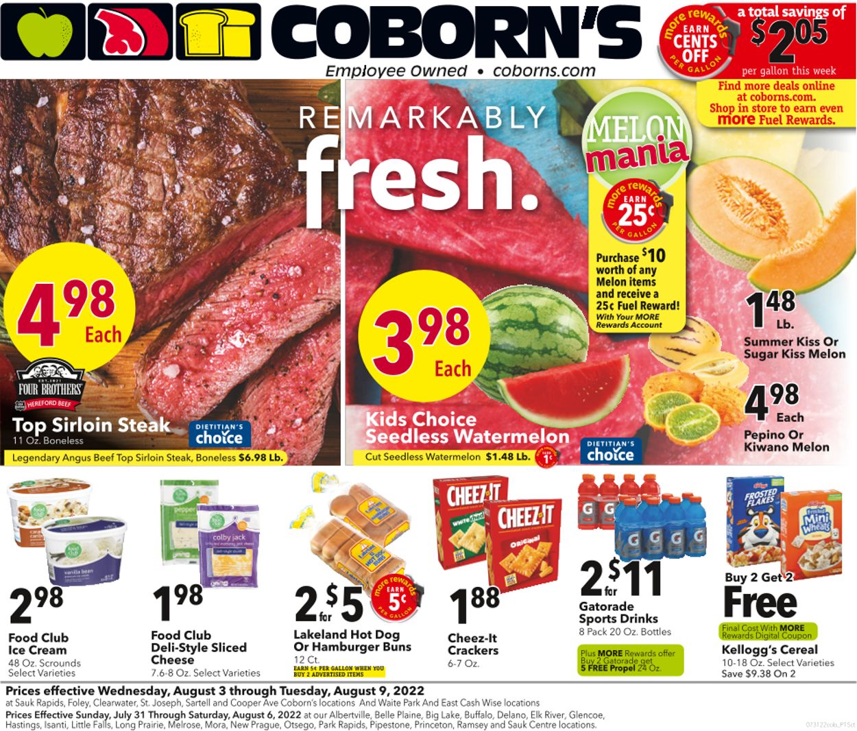 Coborn's Weekly Ad Circular - valid 08/03-08/09/2022