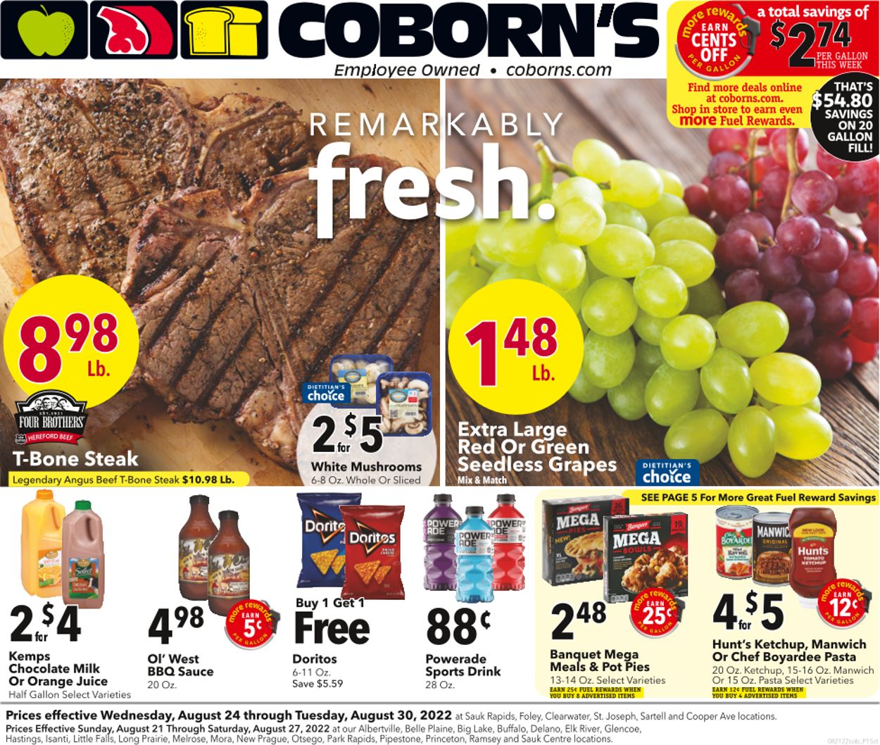 Coborn's Weekly Ad Circular - valid 08/25-08/31/2022