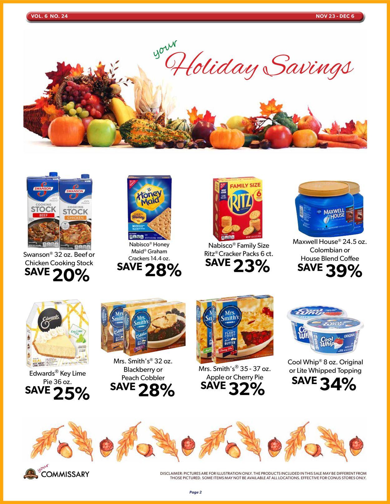 Commissary Thanksgiving 2020 Weekly Ad Circular - valid 11/23-12/06/2020 (Page 2)