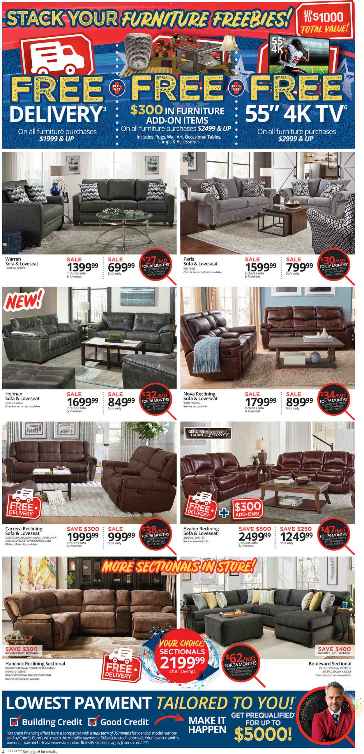 Conn's Home Plus Weekly Ad Circular - valid 08/30-09/05/2020 (Page 4)