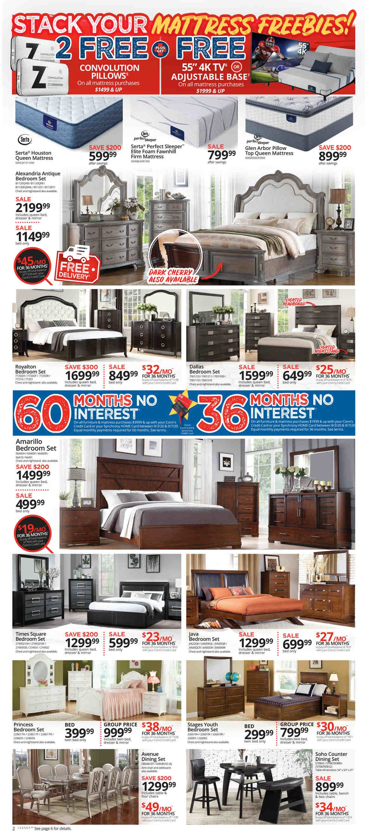 Conn's Home Plus Weekly Ad Circular - valid 09/03-09/07/2020 (Page 2)