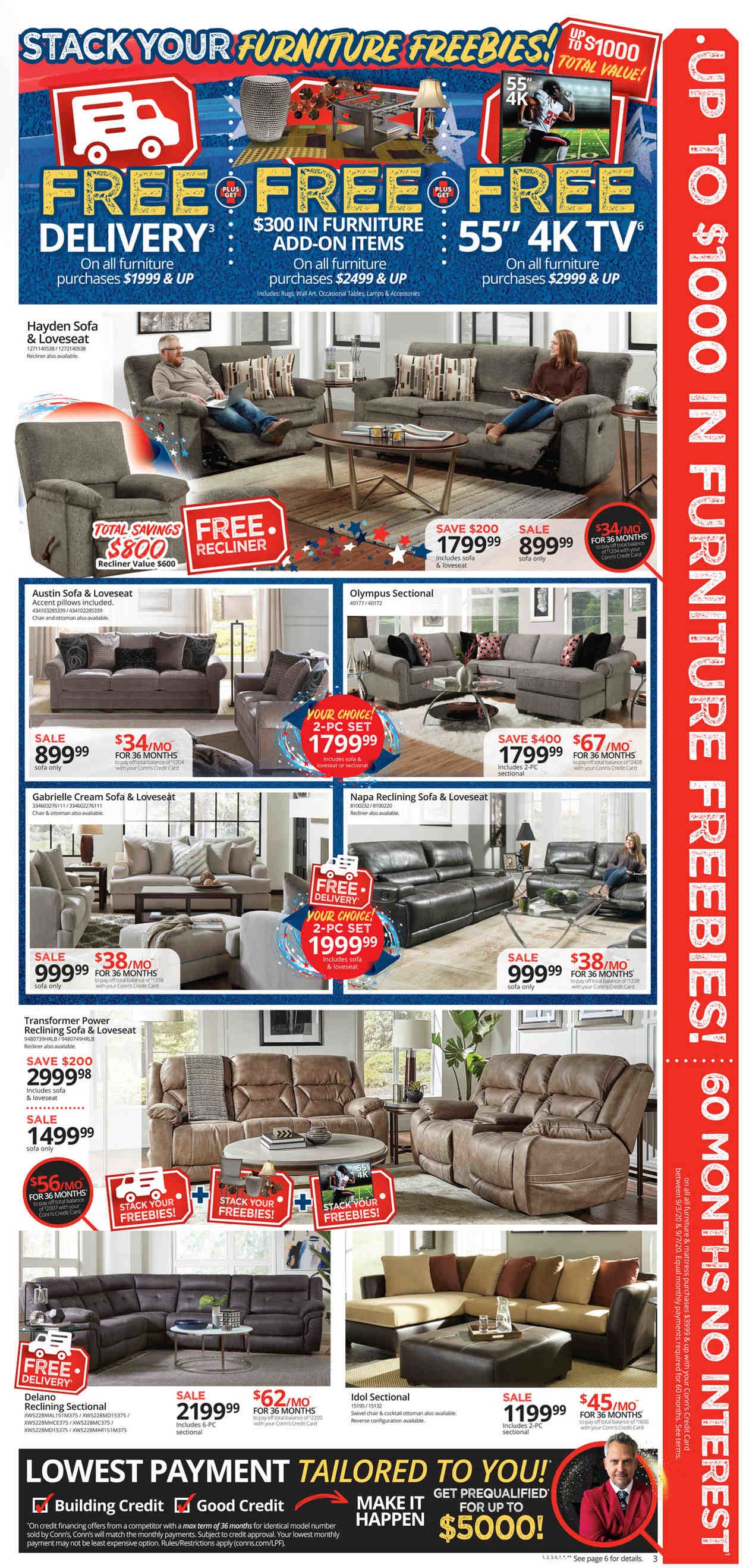 Conn's Home Plus Weekly Ad Circular - valid 09/03-09/07/2020 (Page 3)