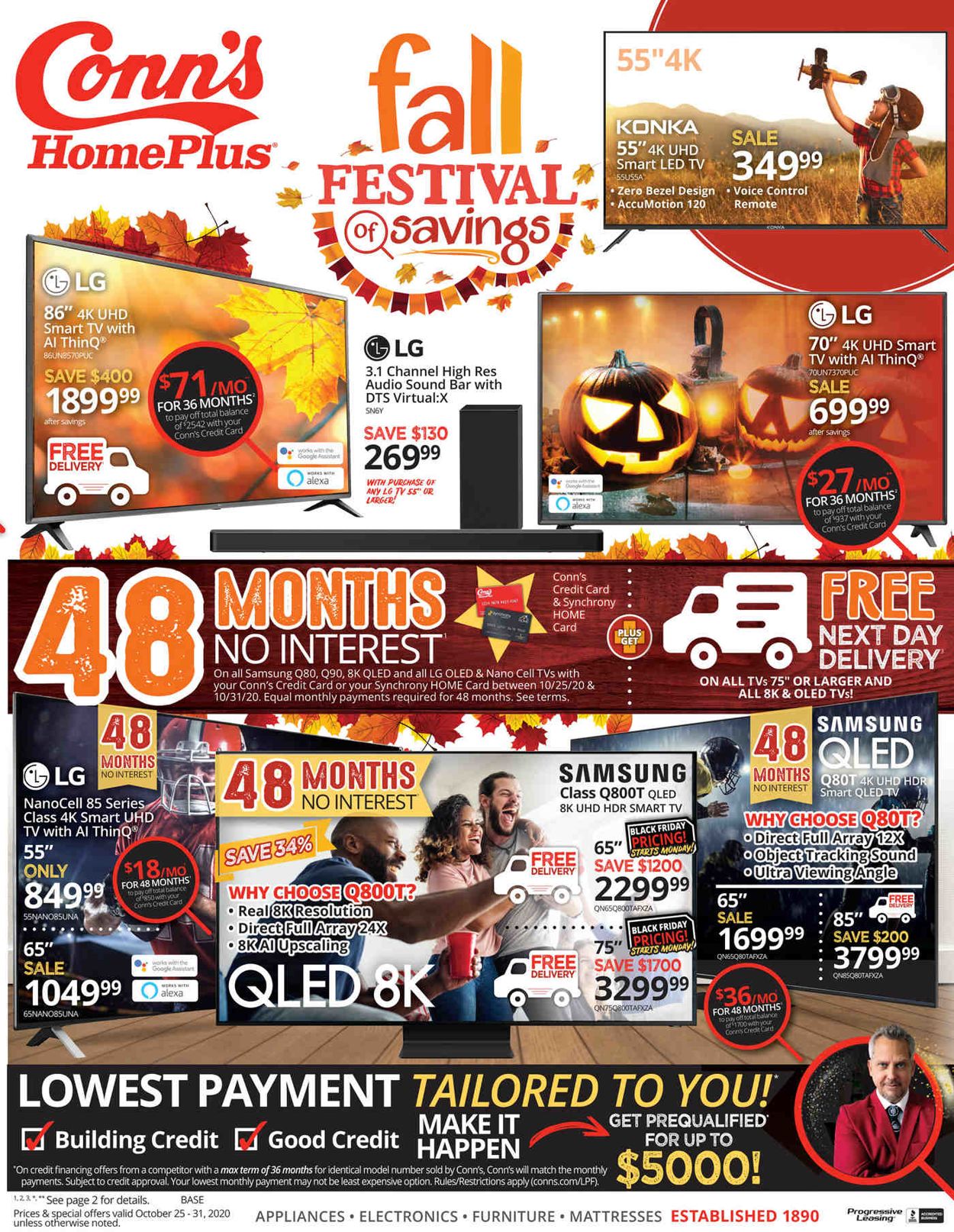 Conn's Home Plus Black Friday 2020 Weekly Ad Circular - valid 10/25-10/31/2020