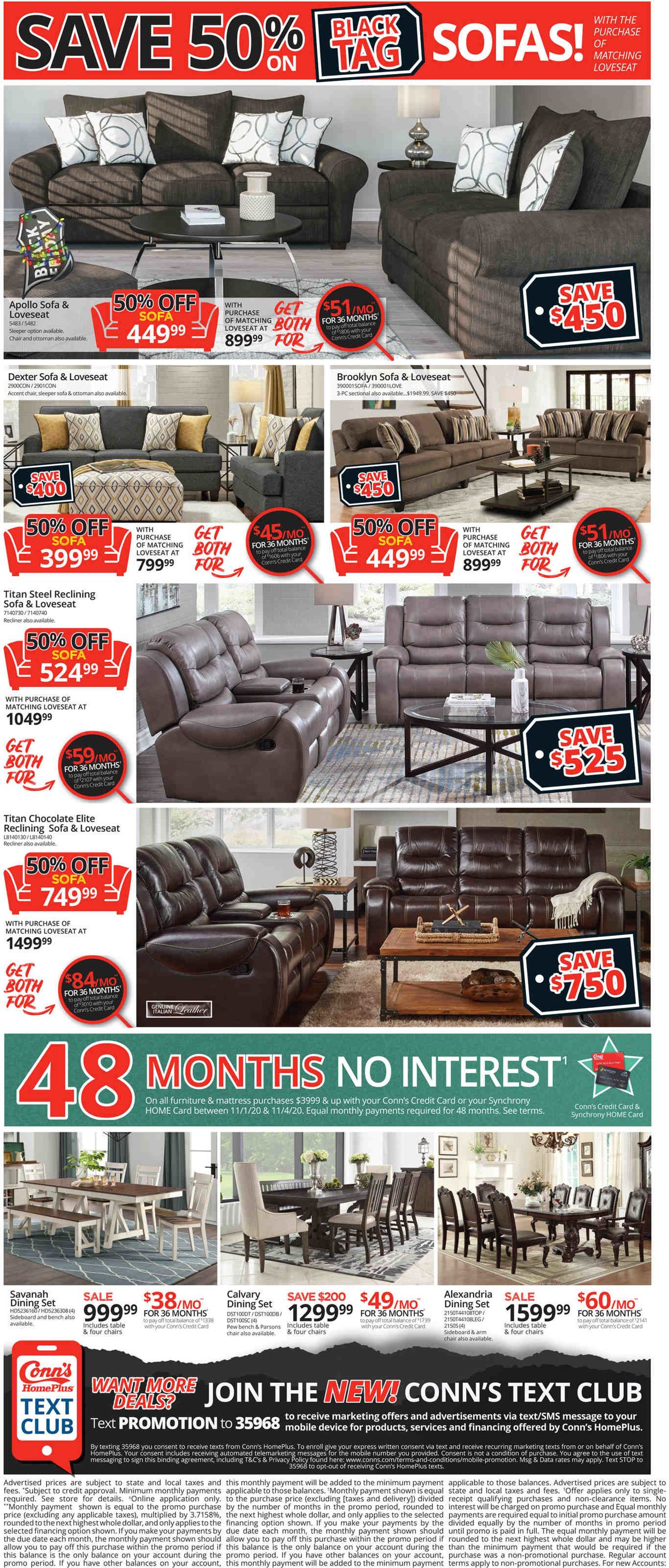 Conn's Home Plus Black Friday 2020 Weekly Ad Circular - valid 11/01-11/04/2020 (Page 2)