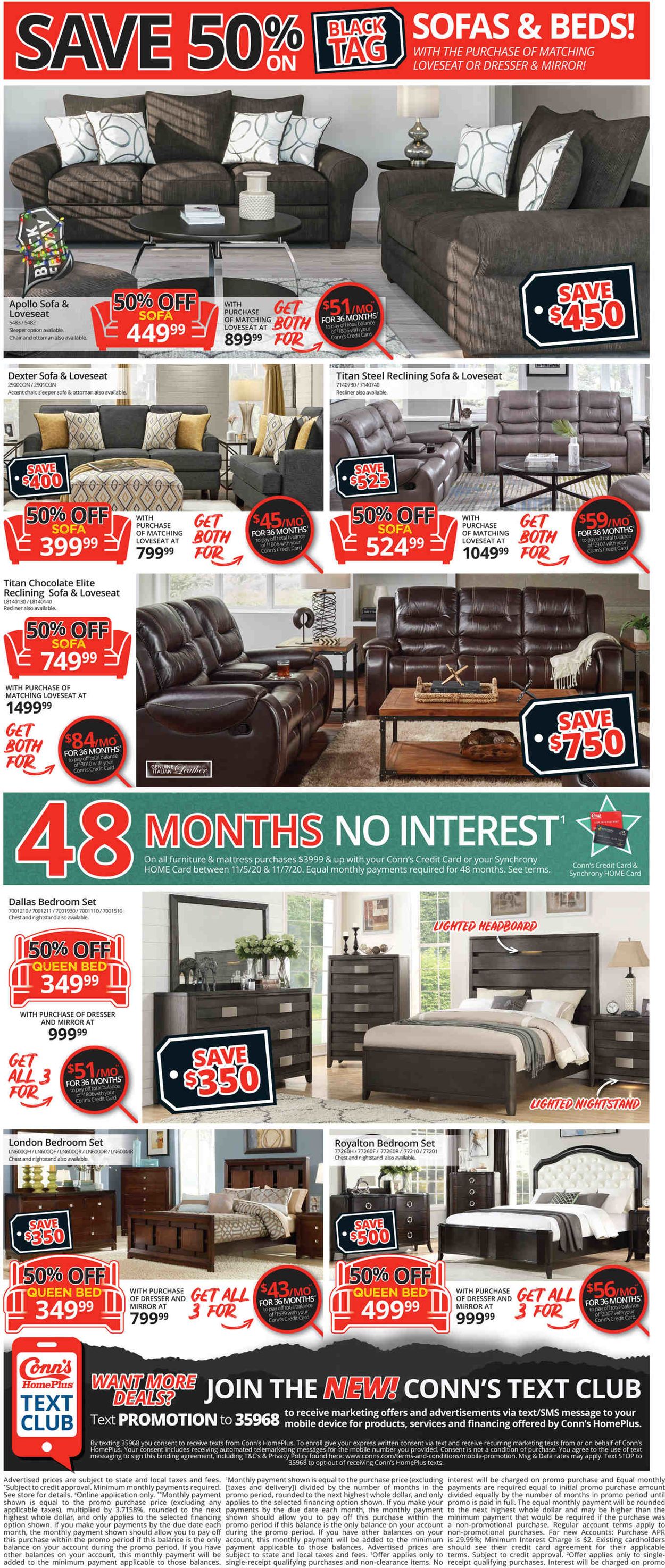 Conn's Home Plus Black Friday 2020 Weekly Ad Circular - valid 11/05-11/07/2020 (Page 2)