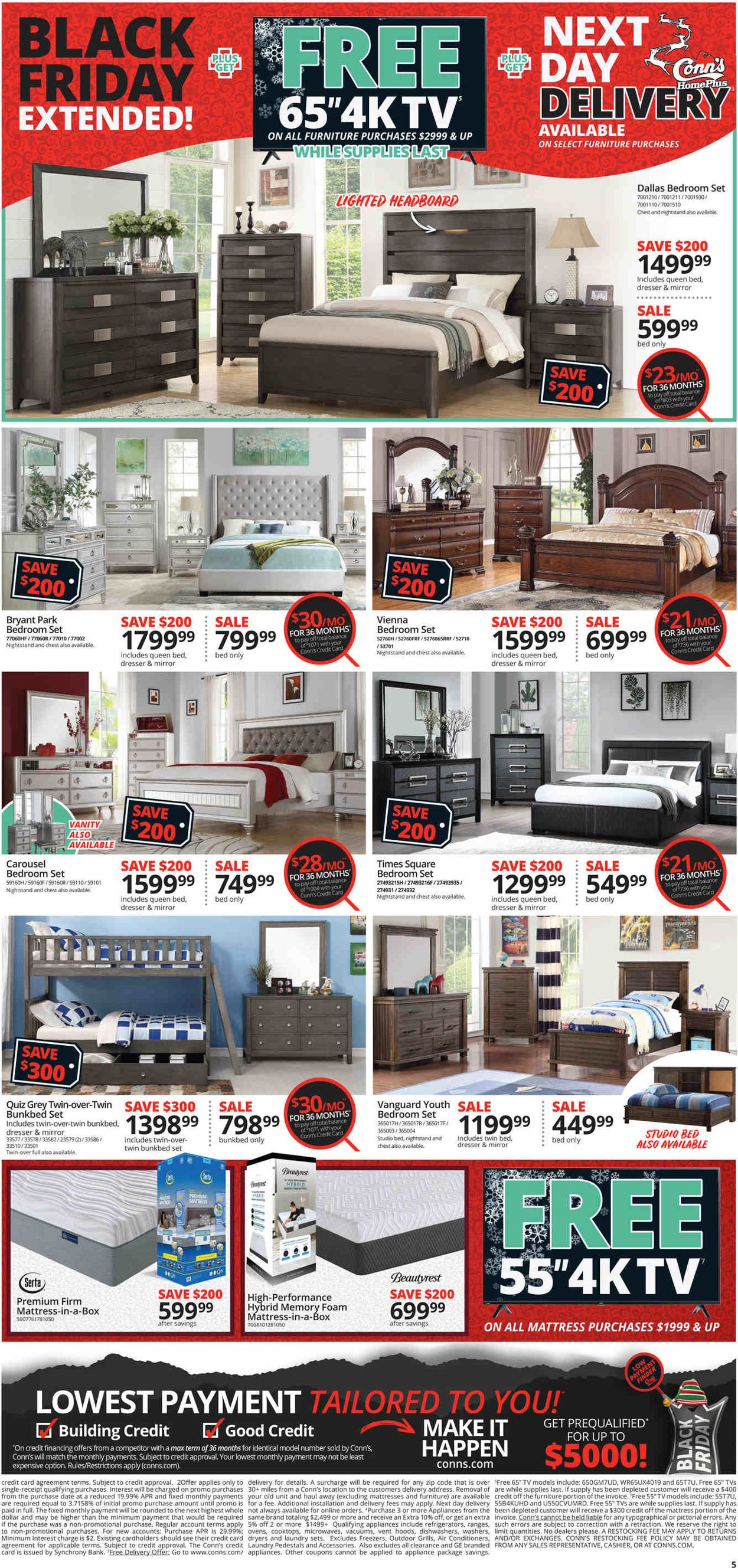 Conn's Home Plus - Cyber Monday 2020 Weekly Ad Circular - valid 11/29-12/02/2020 (Page 5)