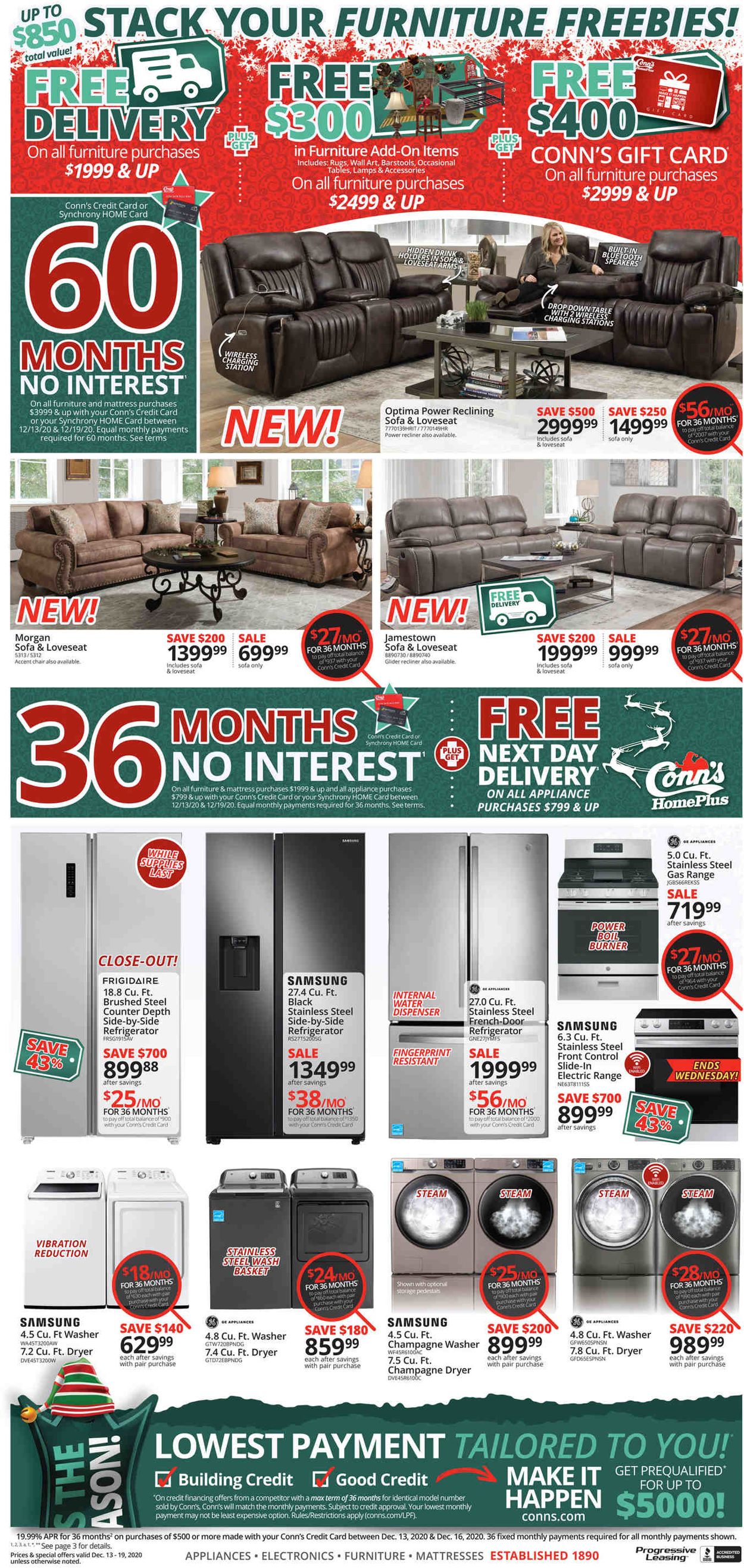 Conn's Home Plus Weekly Ad Circular - valid 12/13-12/19/2020 (Page 6)