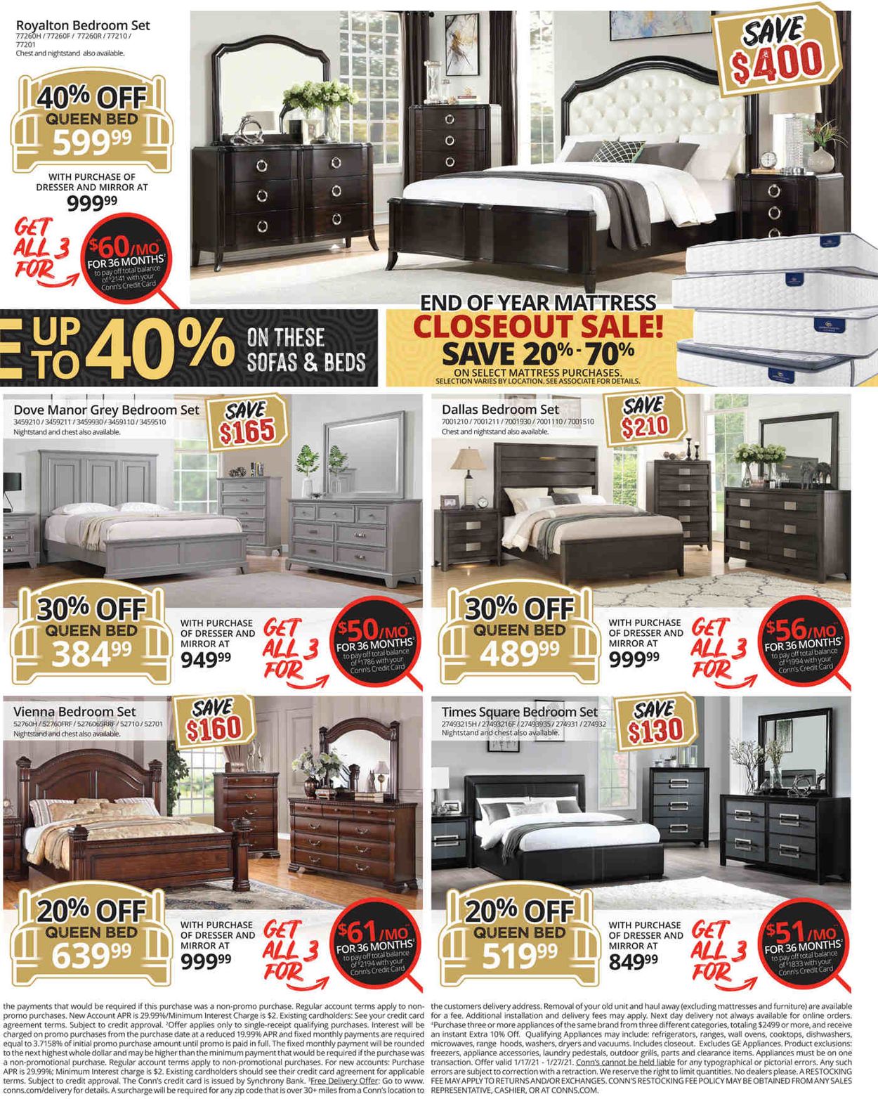 Conn's Home Plus Low Prices on Furniture and More 2021 Weekly Ad Circular - valid 01/17-01/23/2021 (Page 3)