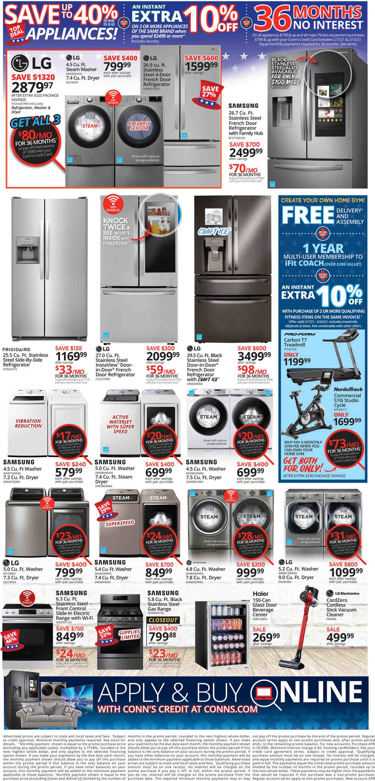 Conn's Home Plus Weekly Ad Circular - valid 02/07-02/13/2021 (Page 2)