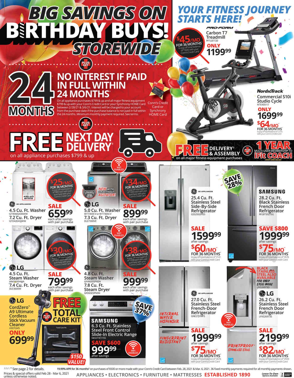 Conn's Home Plus Weekly Ad Circular - valid 02/28-03/06/2021 (Page 4)