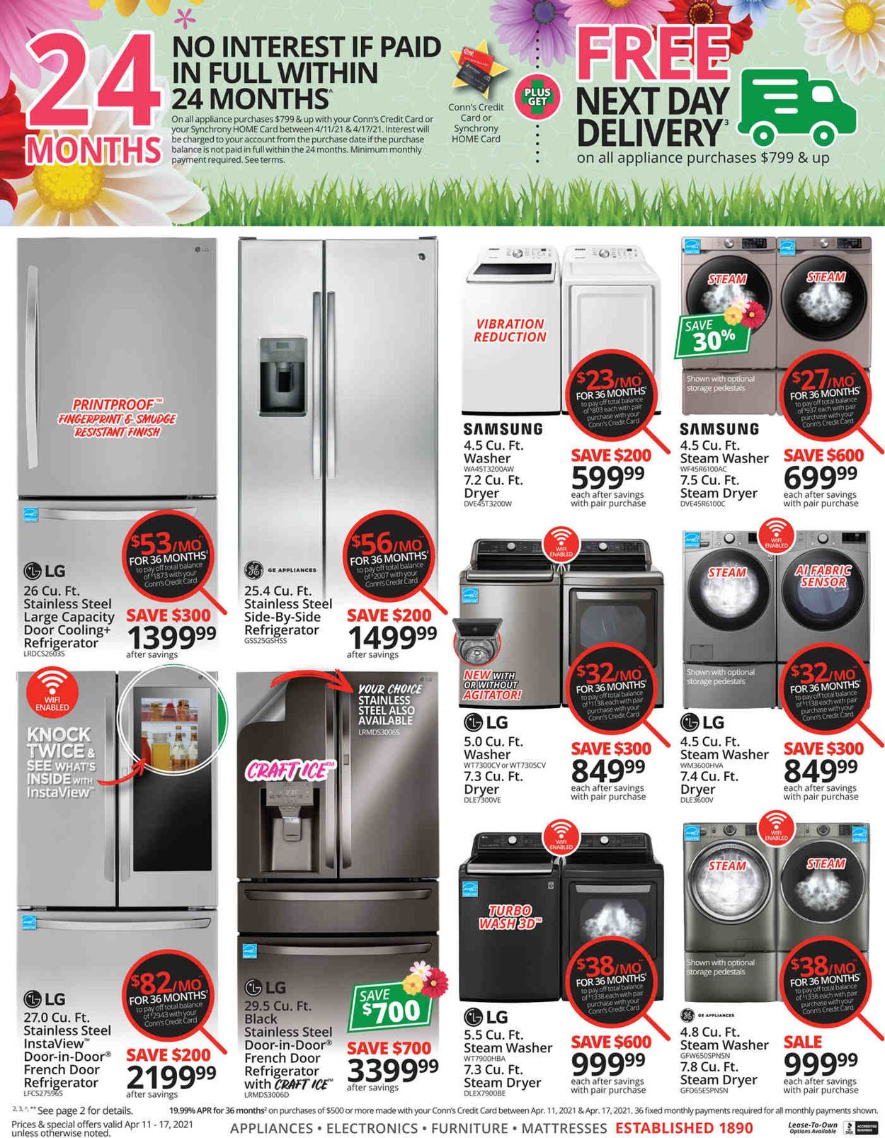 Conn's Home Plus Weekly Ad Circular - valid 04/11-04/17/2021 (Page 4)
