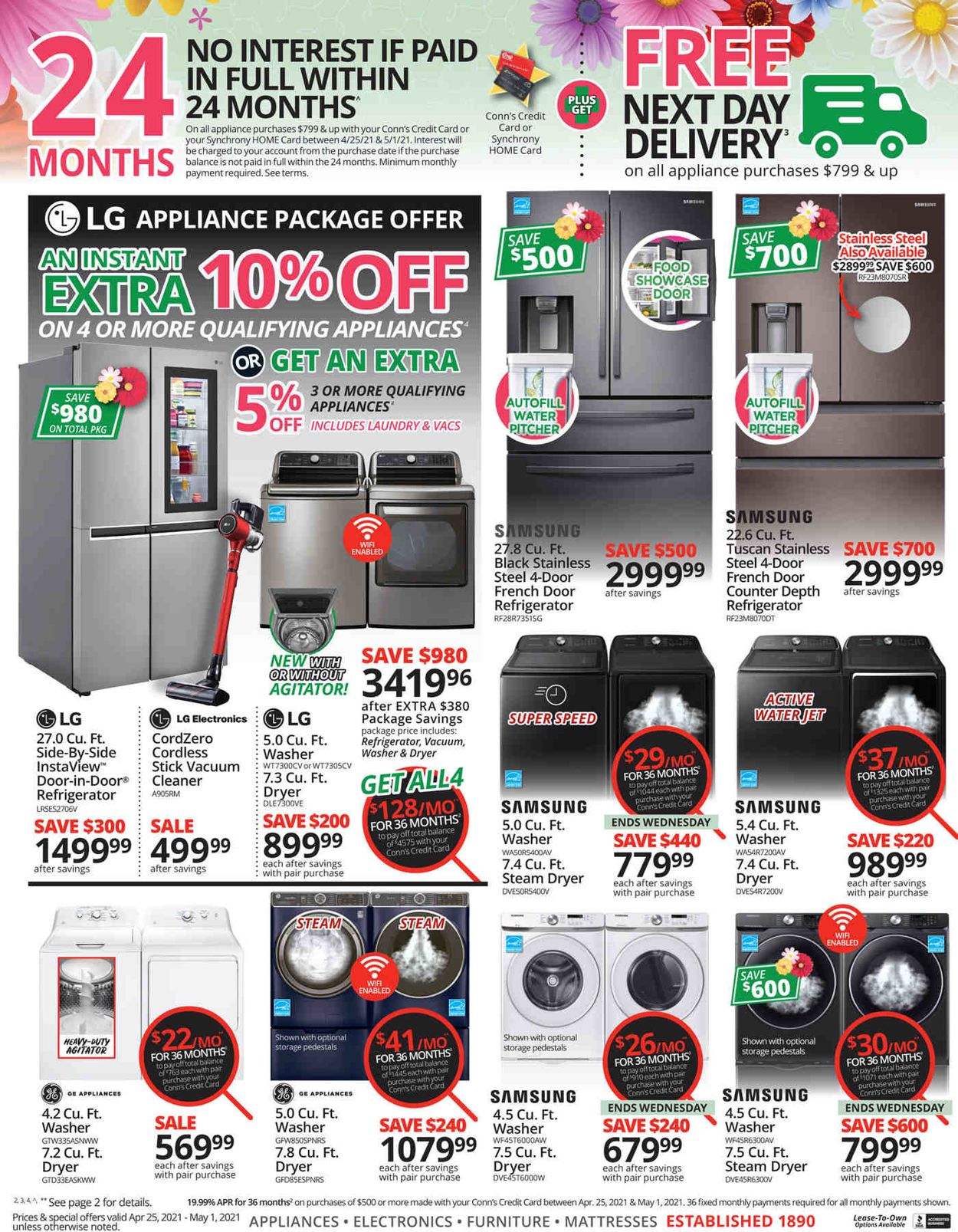Conn's Home Plus Weekly Ad Circular - valid 04/25-05/01/2021 (Page 4)