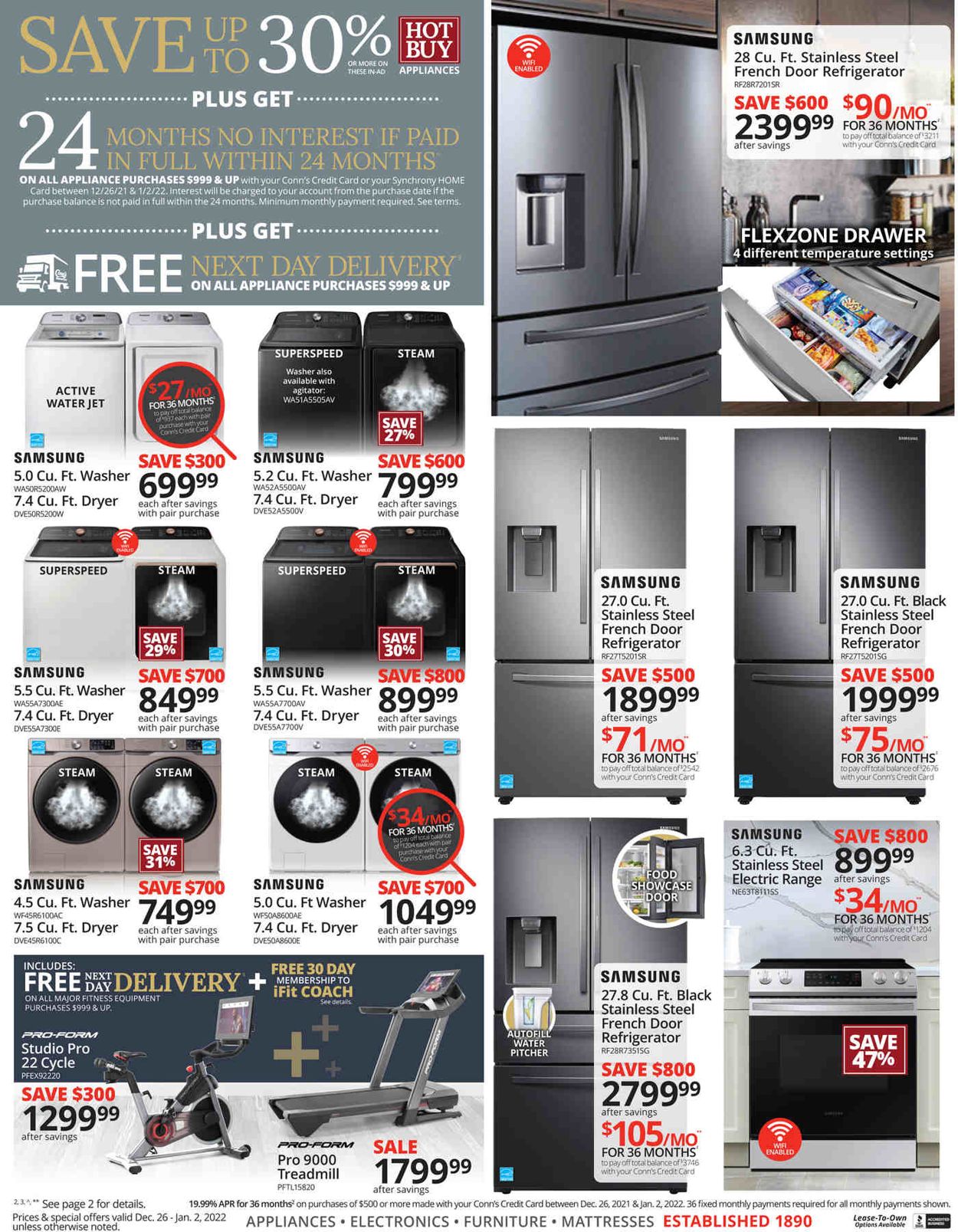 Conn's Home Plus Weekly Ad Circular - valid 12/26-01/02/2022 (Page 4)