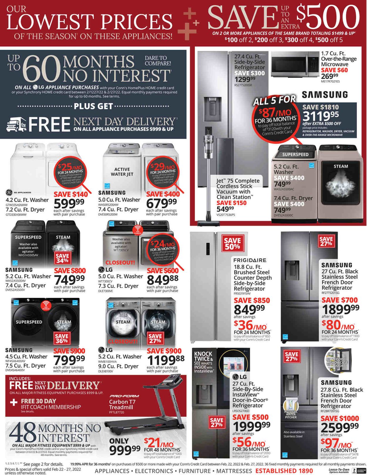 Conn's Home Plus Weekly Ad Circular - valid 02/22-02/27/2022 (Page 4)
