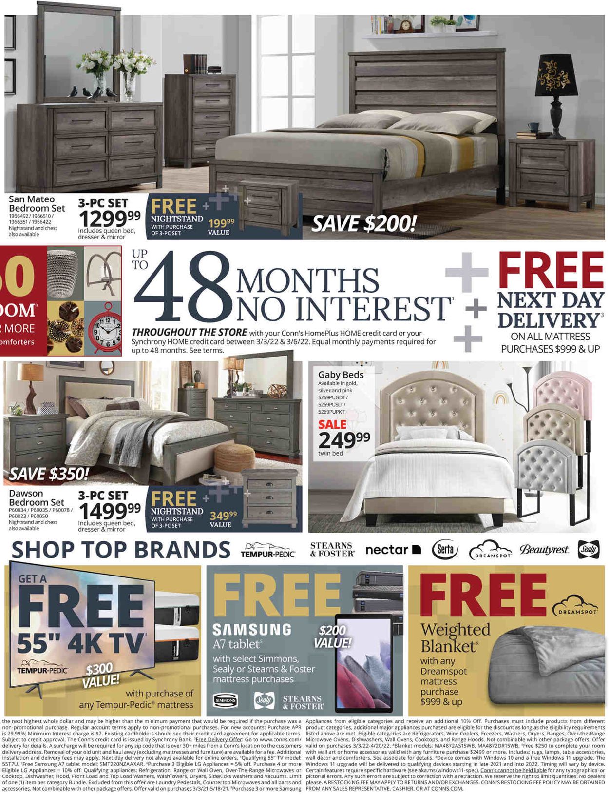 Conn's Home Plus Weekly Ad Circular - valid 03/03-03/06/2022 (Page 3)