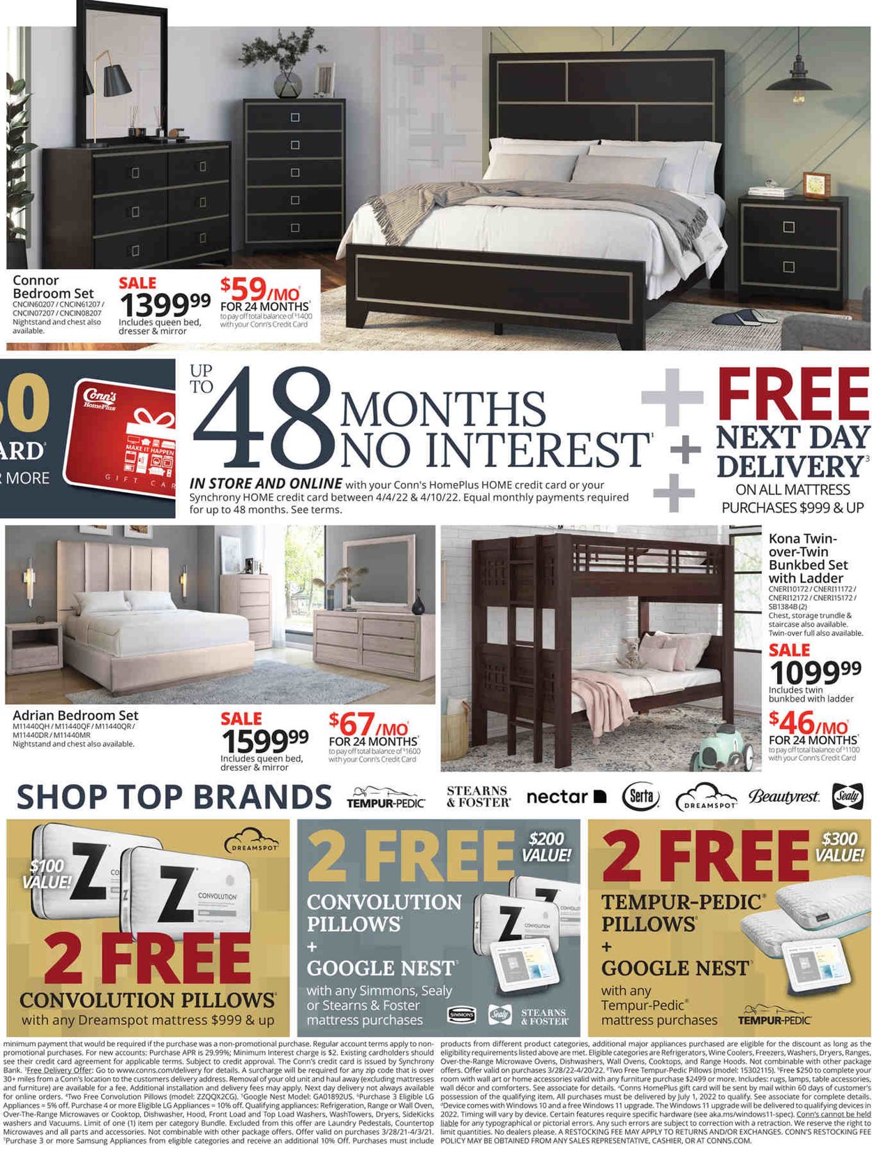 Conn's Home Plus Weekly Ad Circular - valid 04/04-04/10/2022 (Page 3)