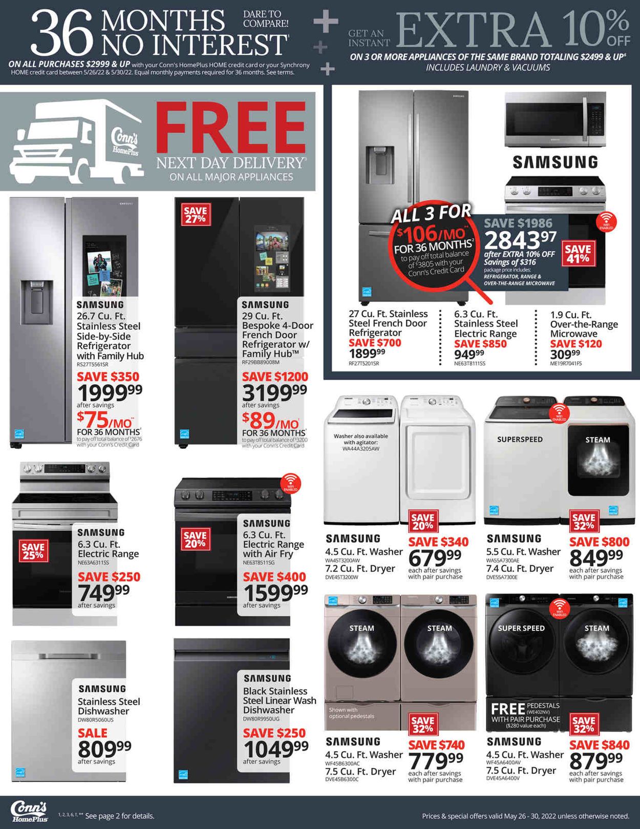 Conn's Home Plus Weekly Ad Circular - valid 05/26-05/30/2022 (Page 5)