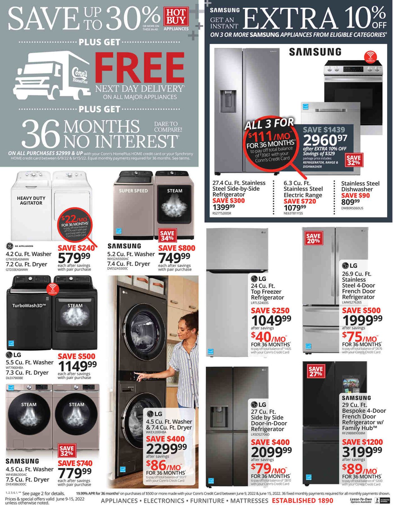 Conn's Home Plus Weekly Ad Circular - valid 06/09-06/15/2022 (Page 4)