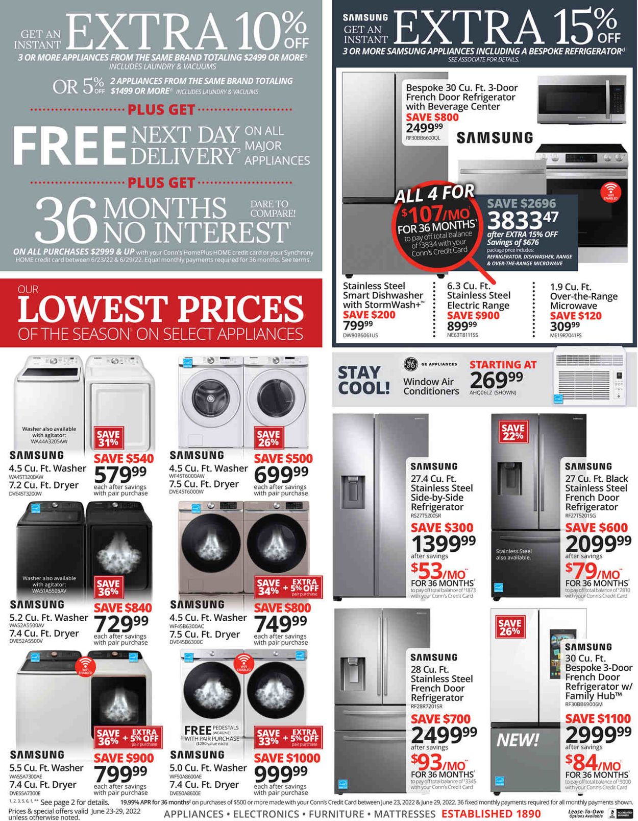 Conn's Home Plus Weekly Ad Circular - valid 06/23-06/29/2022 (Page 4)