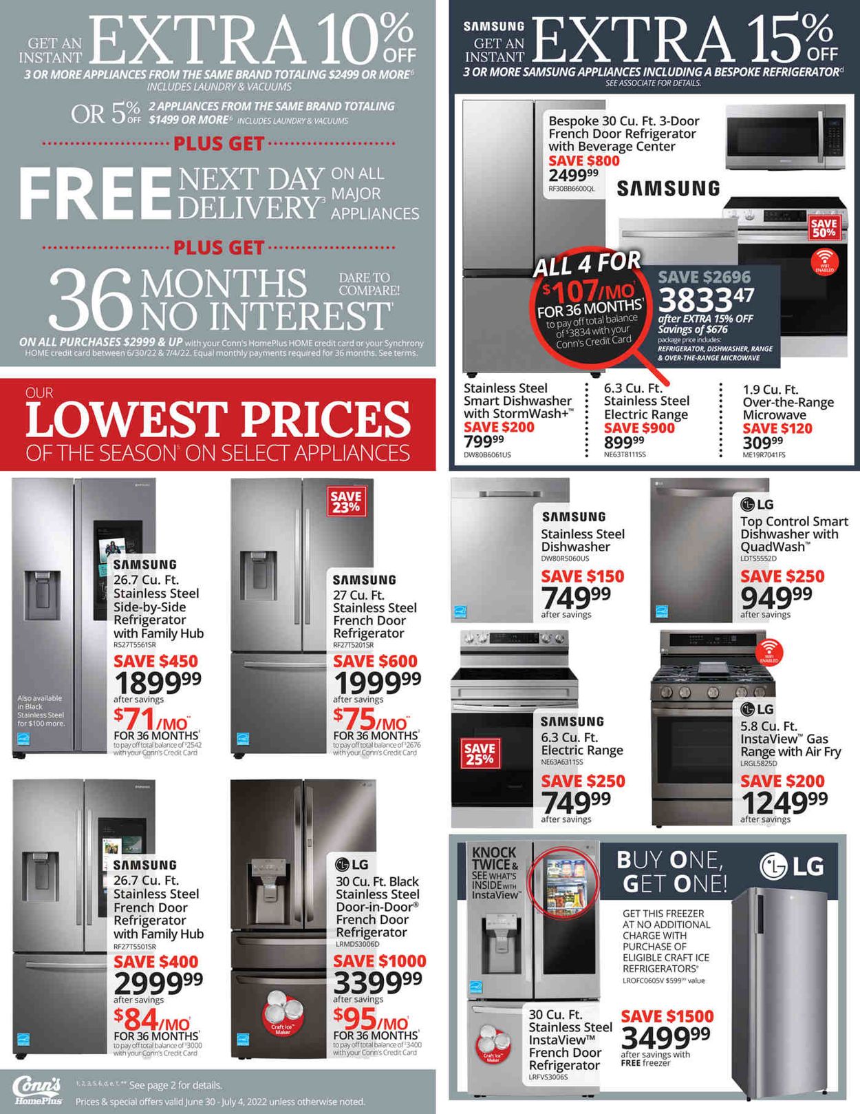 Conn's Home Plus - 4th of July Sale Weekly Ad Circular - valid 06/30-07/04/2022 (Page 5)