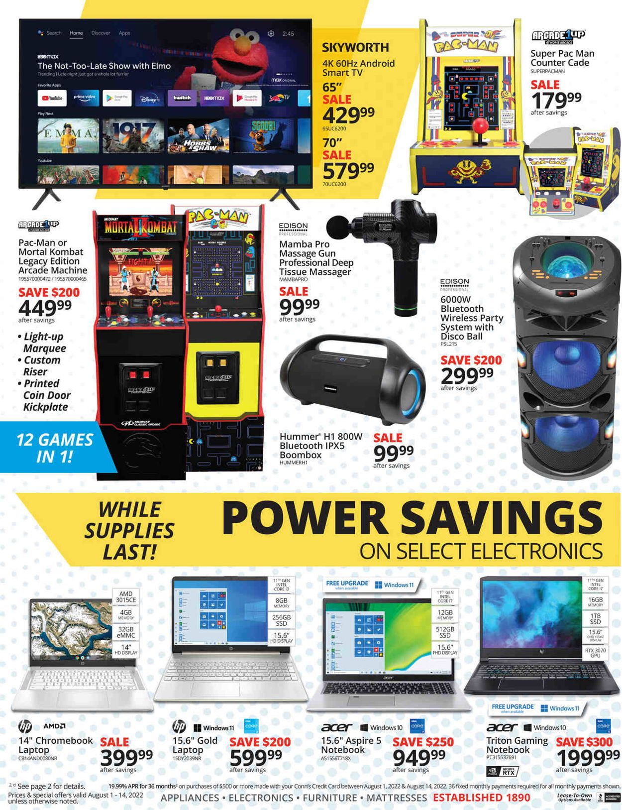 Conn's Home Plus Weekly Ad Circular - valid 08/01-08/14/2022 (Page 4)