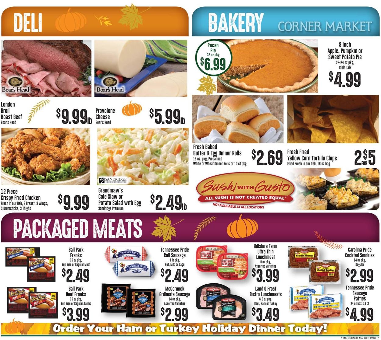 Corner Market Thanksgiving ad 2020 Weekly Ad Circular - valid 11/18-11/26/2020 (Page 7)