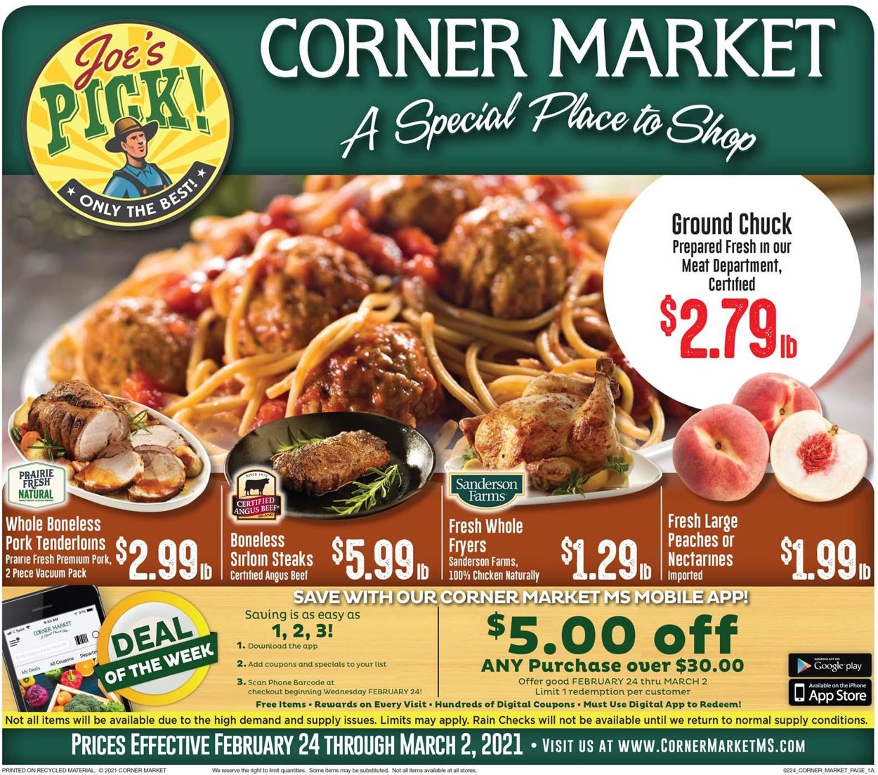 Corner Market Weekly Ad Circular - valid 02/24-03/02/2021