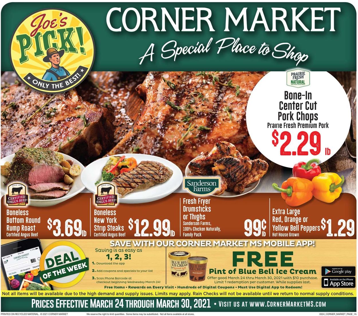 Corner Market Weekly Ad Circular - valid 03/24-03/30/2021