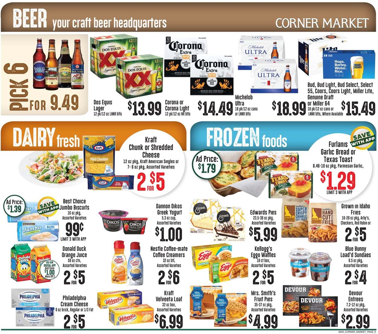 Corner Market Weekly Ad Circular - valid 09/29-10/05/2021 (Page 6)