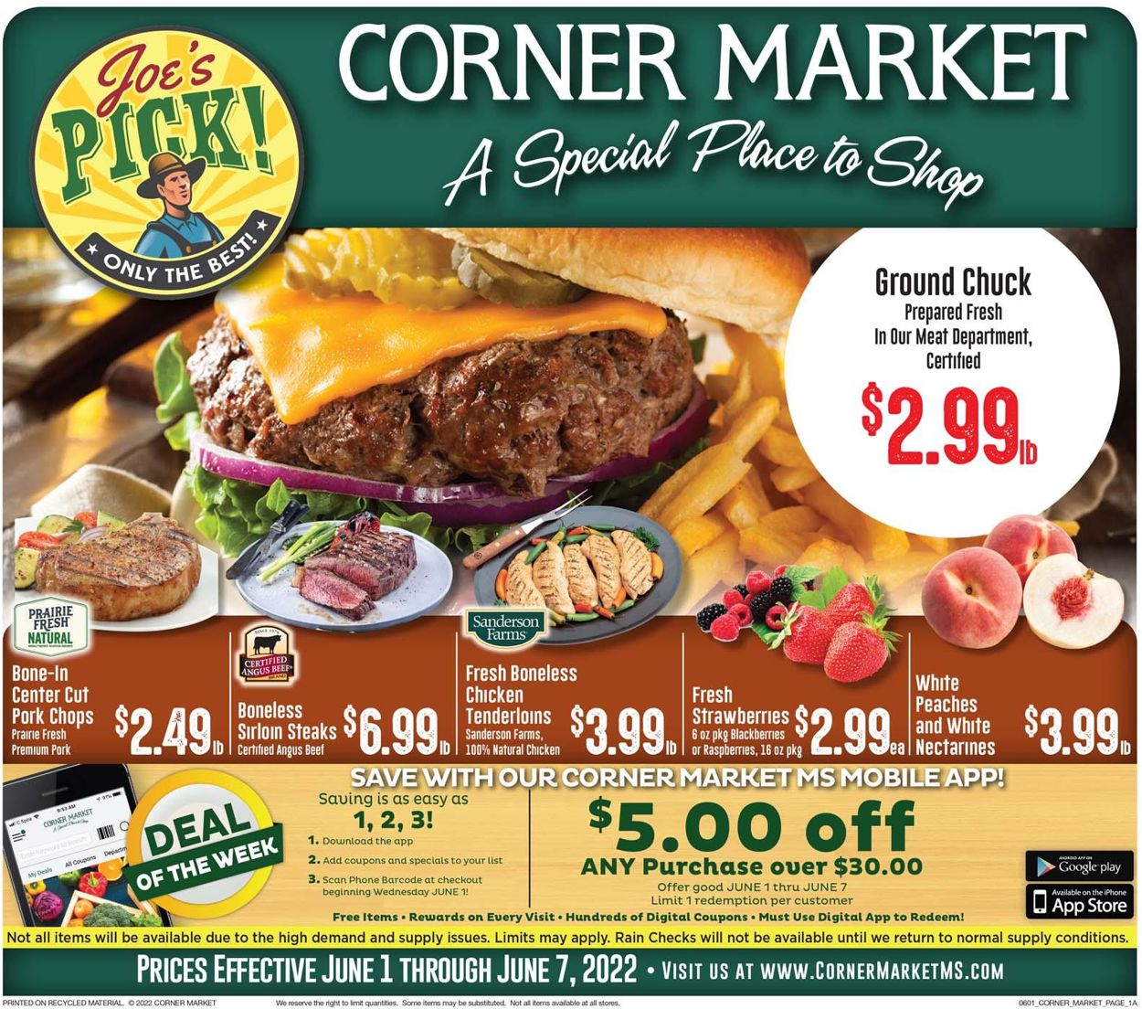 Corner Market Weekly Ad Circular - valid 06/01-06/07/2022