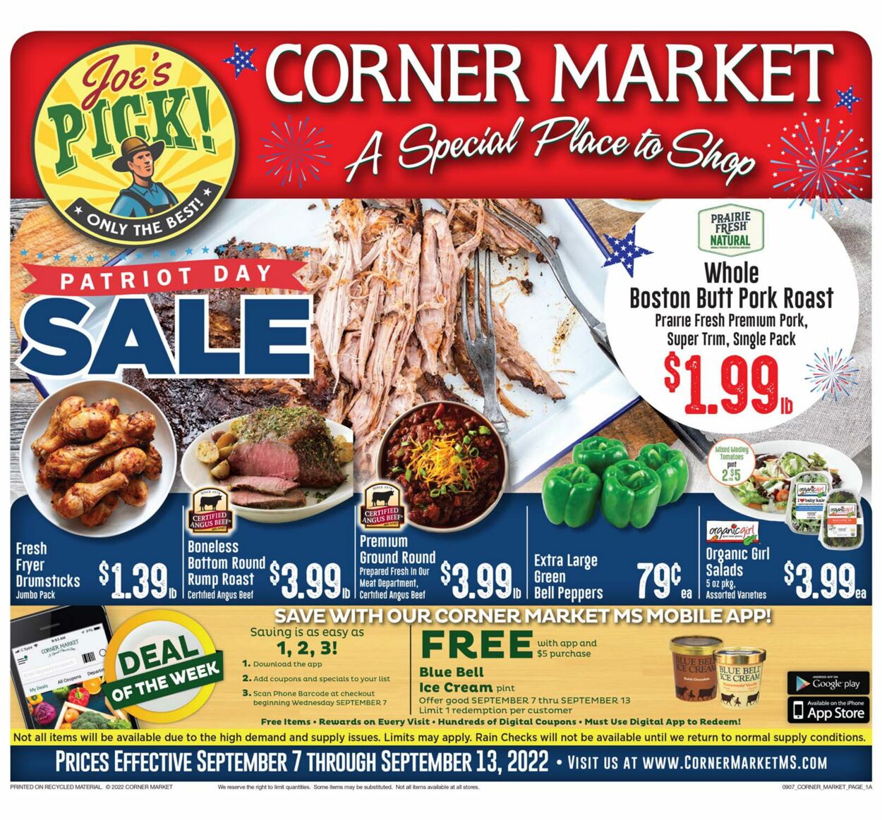 Corner Market Weekly Ad Circular - valid 09/07-09/13/2022
