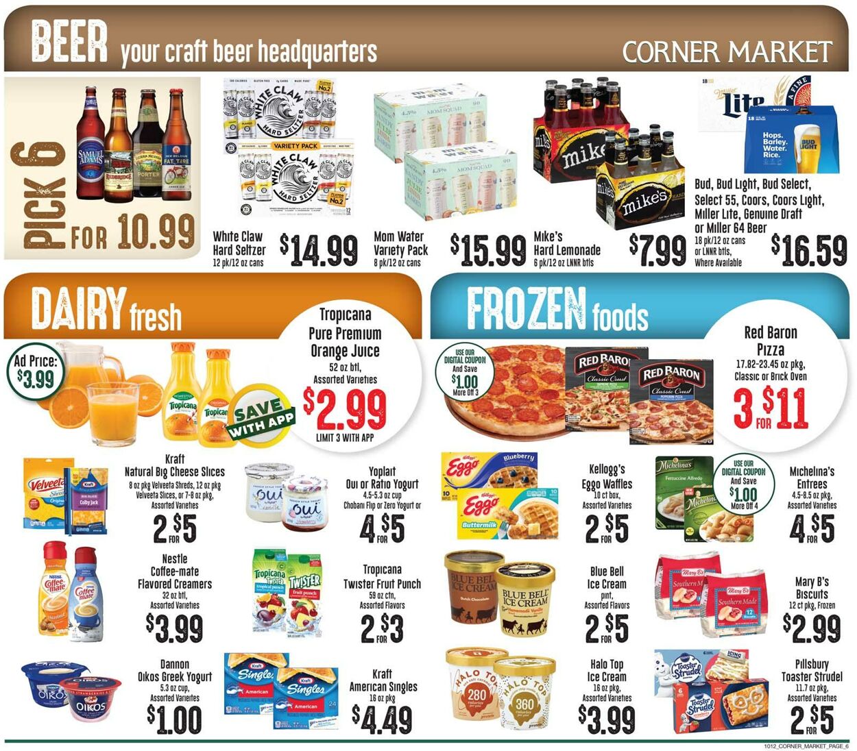 Corner Market Weekly Ad Circular - valid 10/12-10/18/2022 (Page 6)