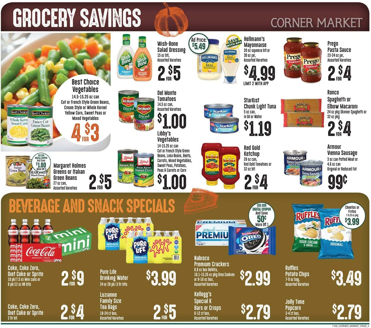 Corner Market Weekly Ad Circular - valid 11/09-11/15/2022 (Page 4)