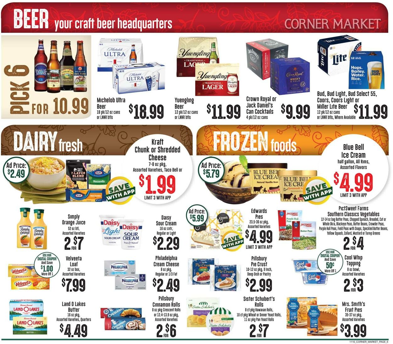 Corner Market Weekly Ad Circular - valid 11/16-11/24/2022 (Page 6)
