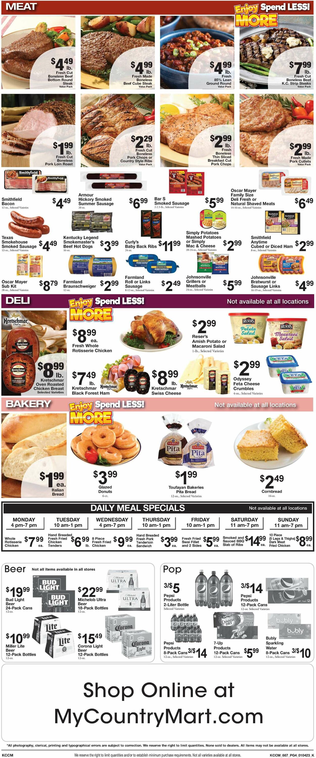Country Mart Weekly Ad Circular - valid 01/03-01/09/2023 (Page 4)