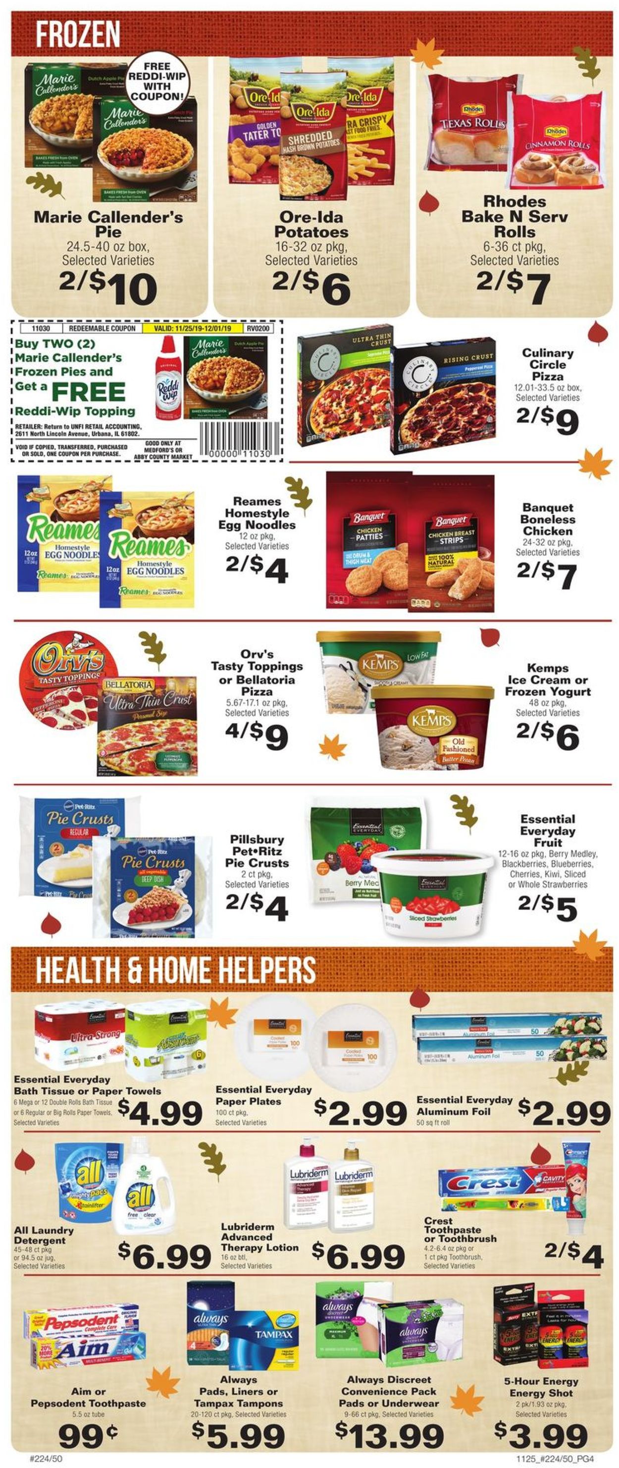 County Market - Thanksgiving Ad 2019 Weekly Ad Circular - valid 11/25-12/01/2019 (Page 4)