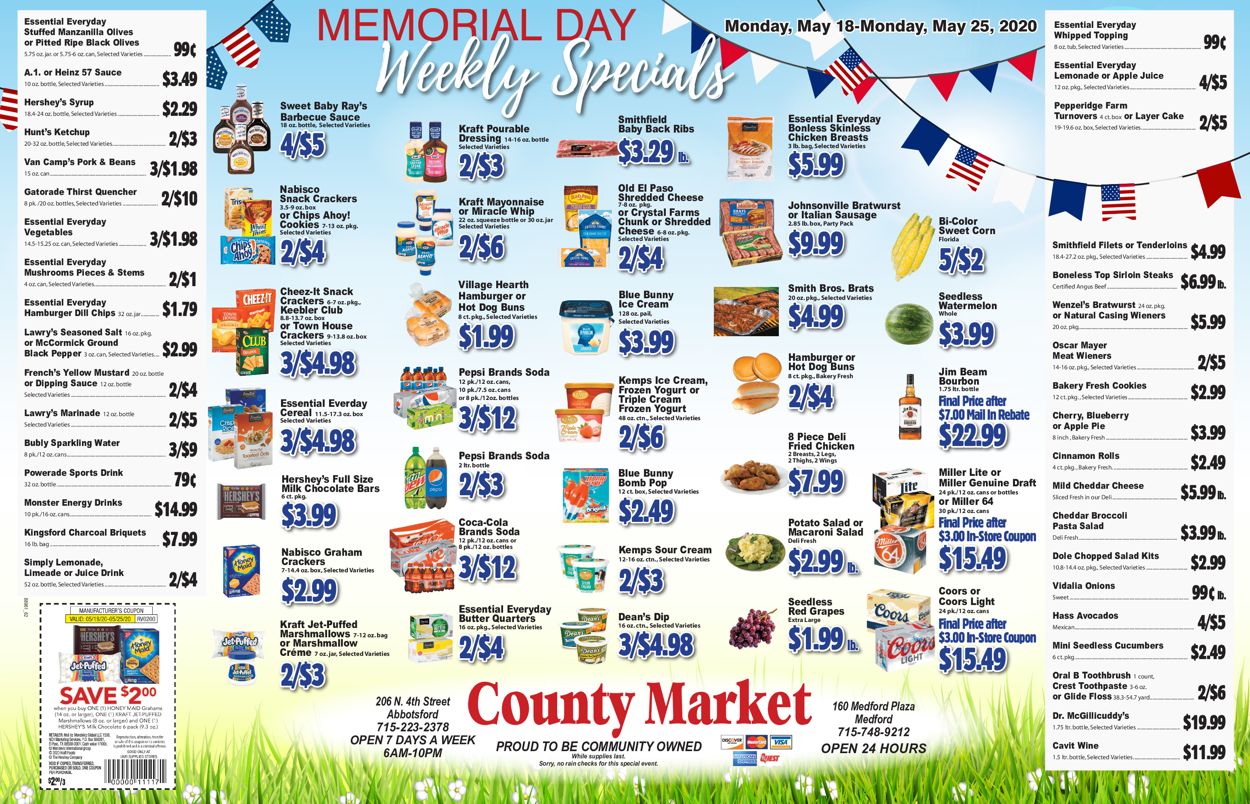 County Market Weekly Ad Circular - valid 05/18-05/25/2020